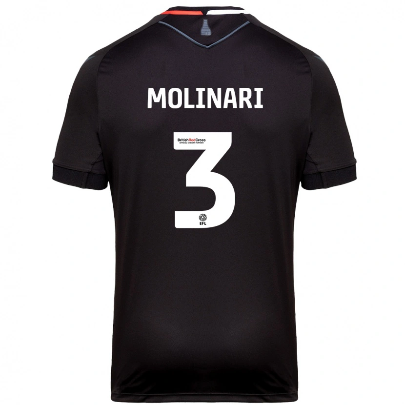Danxen Damen Lucia Molinari #3 Schwarz Auswärtstrikot Trikot 2024/25 T-Shirt