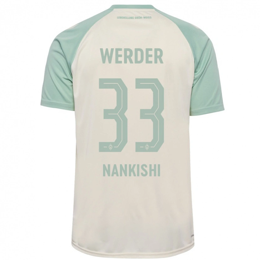 Danxen Damen Abdenego Nankishi #33 Cremeweiß Hellgrün Auswärtstrikot Trikot 2024/25 T-Shirt