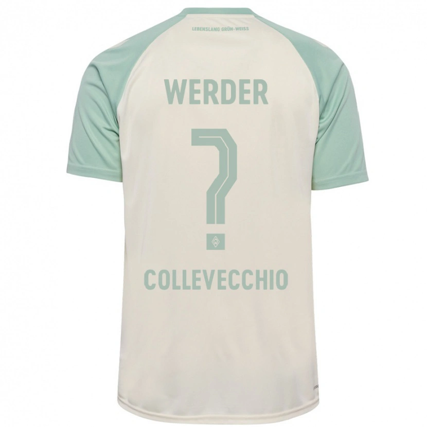 Danxen Damen Tomás Collevecchio #0 Cremeweiß Hellgrün Auswärtstrikot Trikot 2024/25 T-Shirt