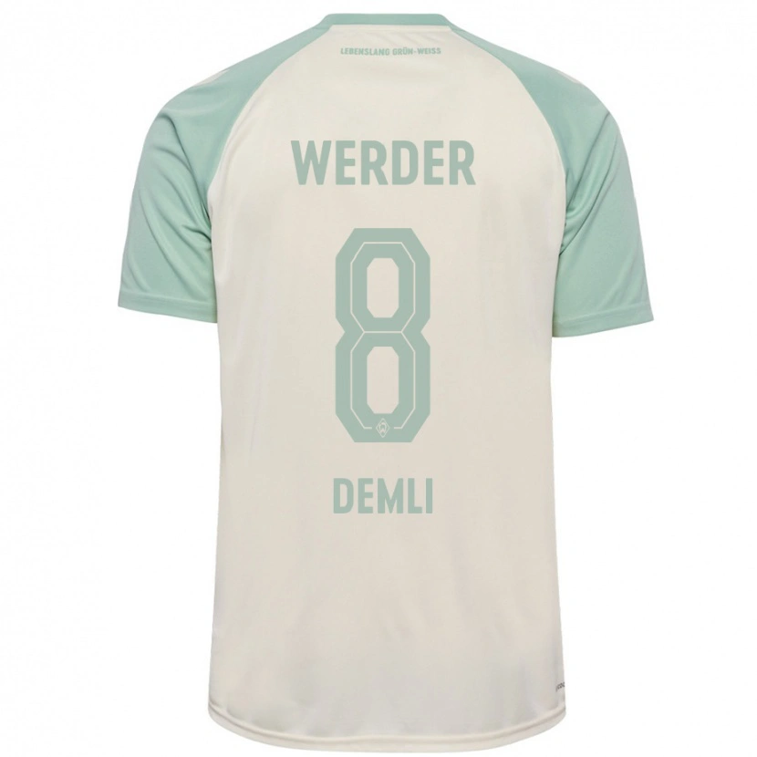 Danxen Damen Barzan Demli #8 Cremeweiß Hellgrün Auswärtstrikot Trikot 2024/25 T-Shirt