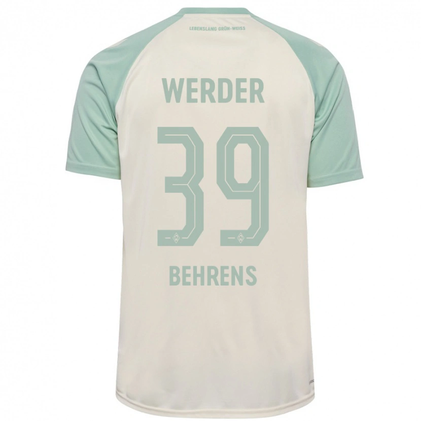 Danxen Damen Jette Behrens #39 Cremeweiß Hellgrün Auswärtstrikot Trikot 2024/25 T-Shirt