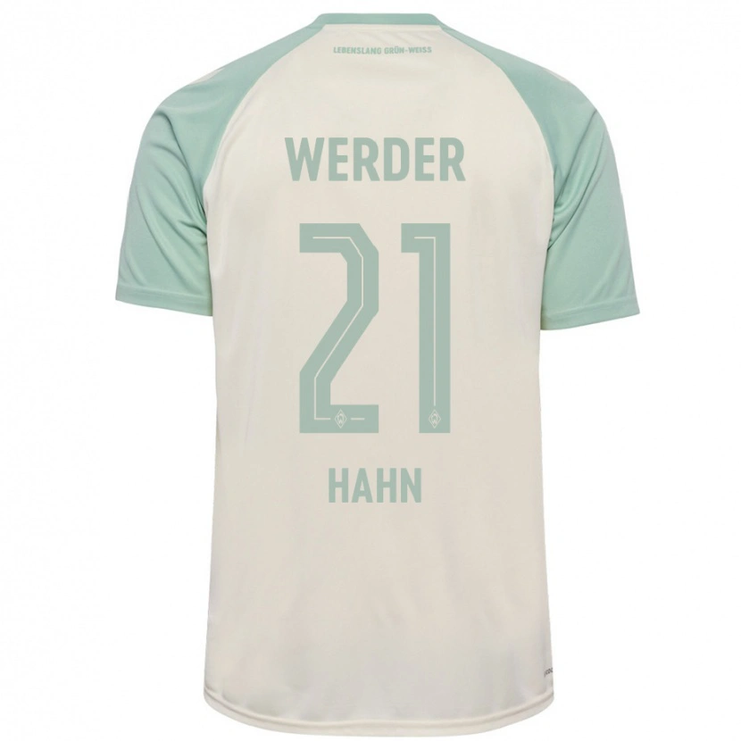 Danxen Damen Chiara Hahn #21 Cremeweiß Hellgrün Auswärtstrikot Trikot 2024/25 T-Shirt