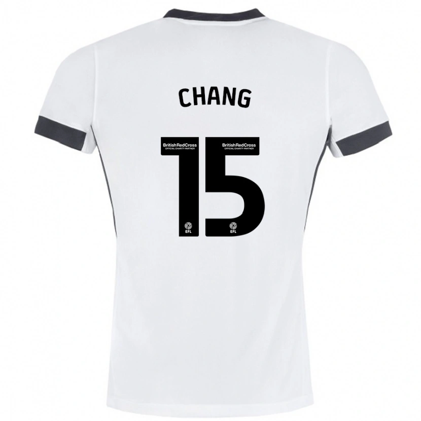 Danxen Damen Alfie Chang #15 Weiß Schwarz Auswärtstrikot Trikot 2024/25 T-Shirt