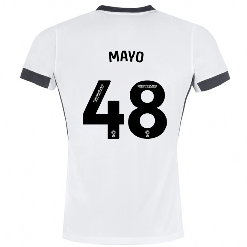 Danxen Damen Bradley Mayo #48 Weiß Schwarz Auswärtstrikot Trikot 2024/25 T-Shirt