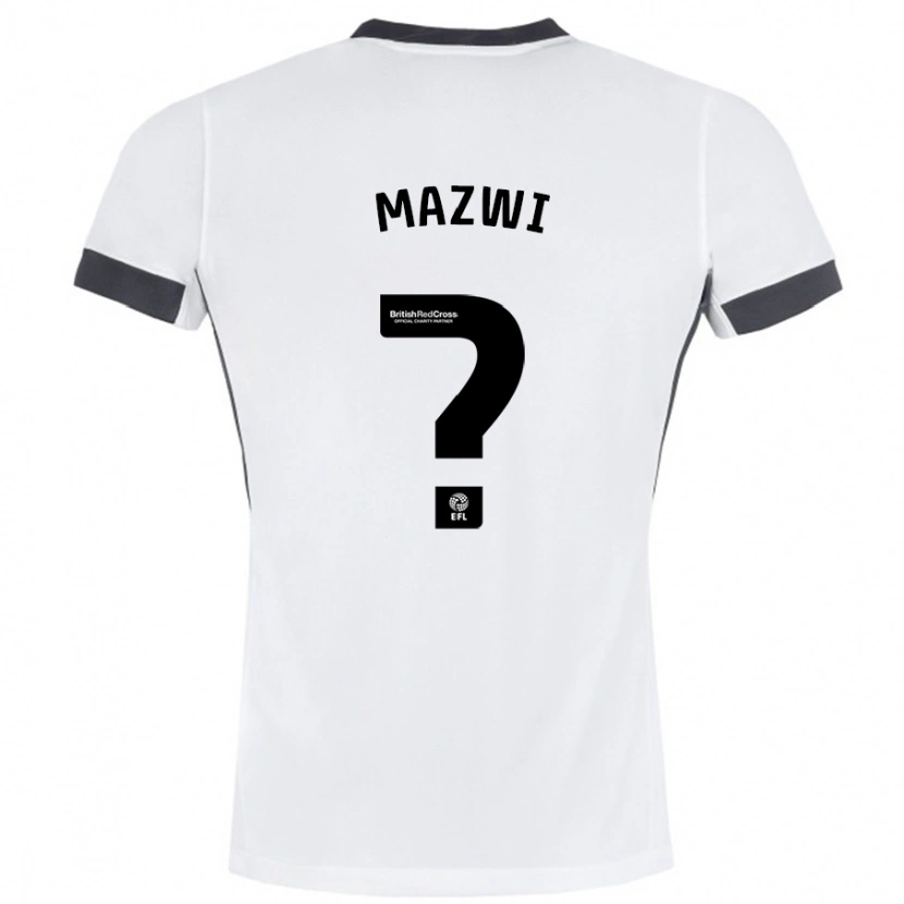Danxen Damen Menzi Mazwi #0 Weiß Schwarz Auswärtstrikot Trikot 2024/25 T-Shirt