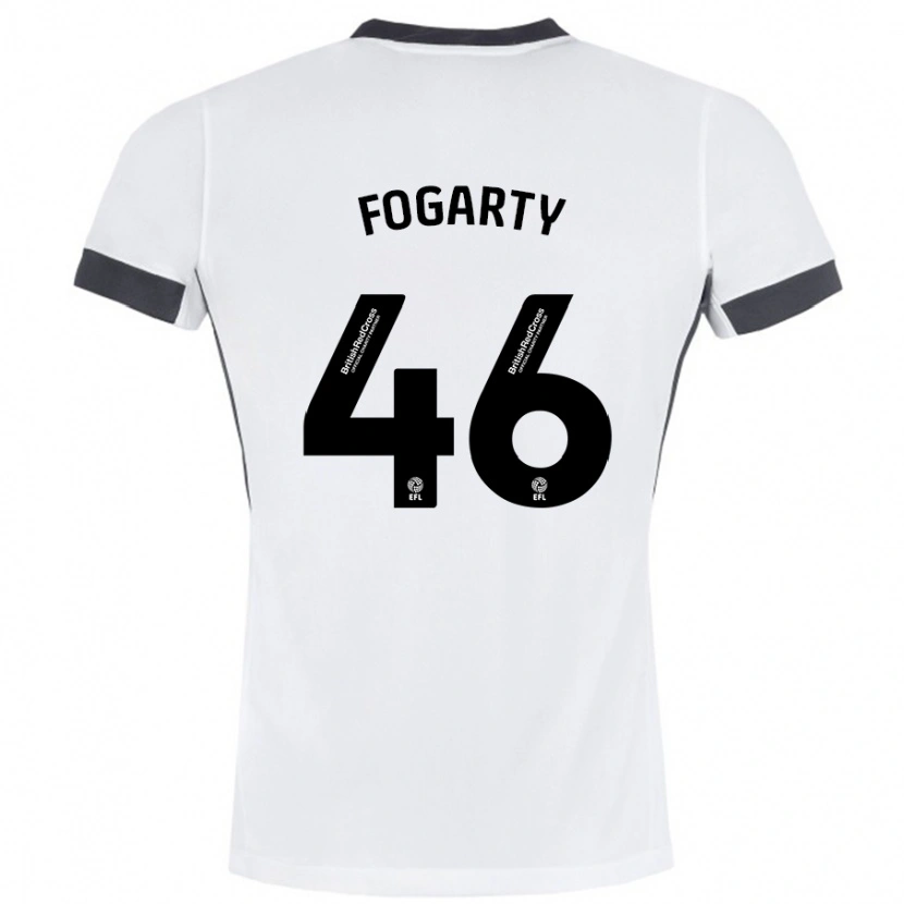 Danxen Damen Tom Fogarty #46 Weiß Schwarz Auswärtstrikot Trikot 2024/25 T-Shirt