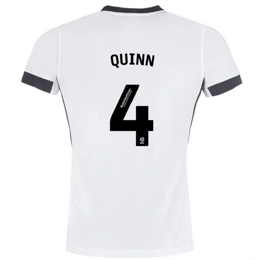 Danxen Damen Louise Quinn #4 Weiß Schwarz Auswärtstrikot Trikot 2024/25 T-Shirt