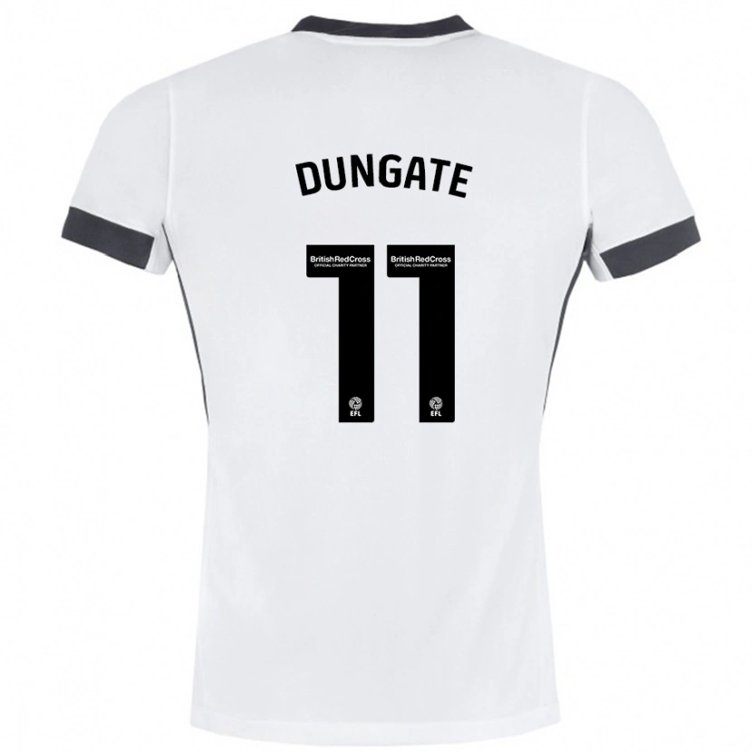 Danxen Damen Katie Dungate #11 Weiß Schwarz Auswärtstrikot Trikot 2024/25 T-Shirt