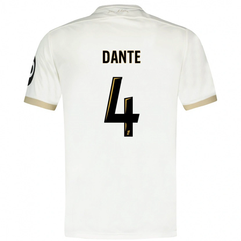 Danxen Damen Dante #4 Weißgold Auswärtstrikot Trikot 2024/25 T-Shirt