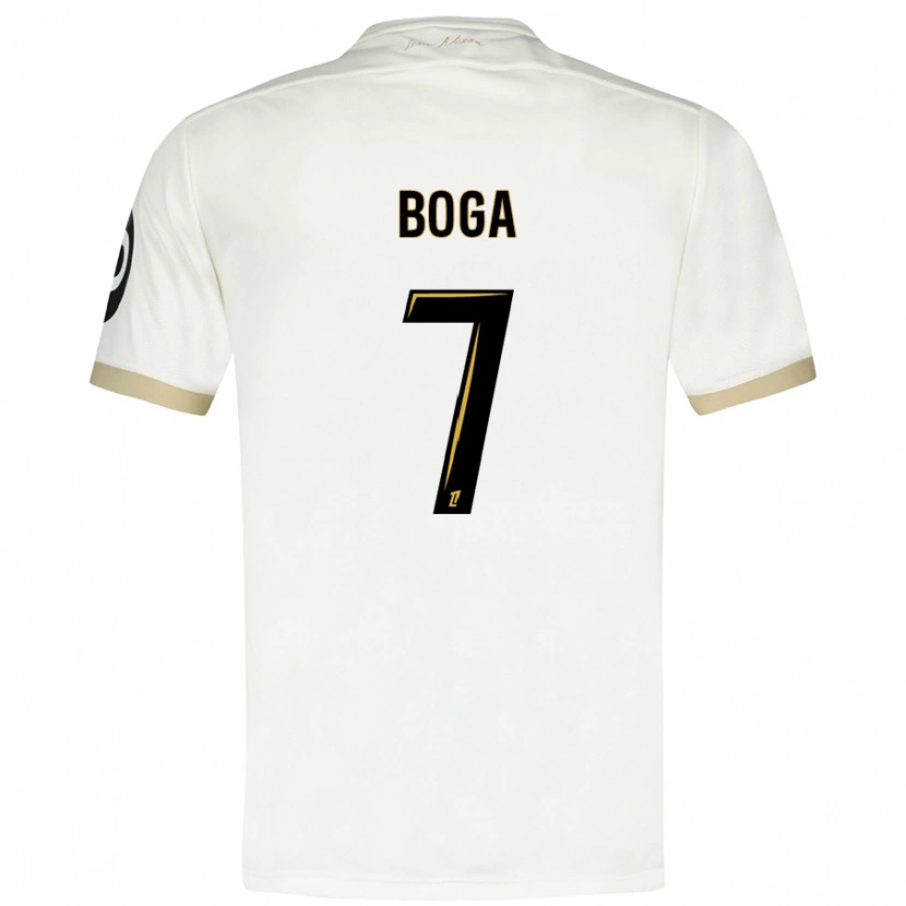 Danxen Damen Jérémie Boga #7 Weißgold Auswärtstrikot Trikot 2024/25 T-Shirt