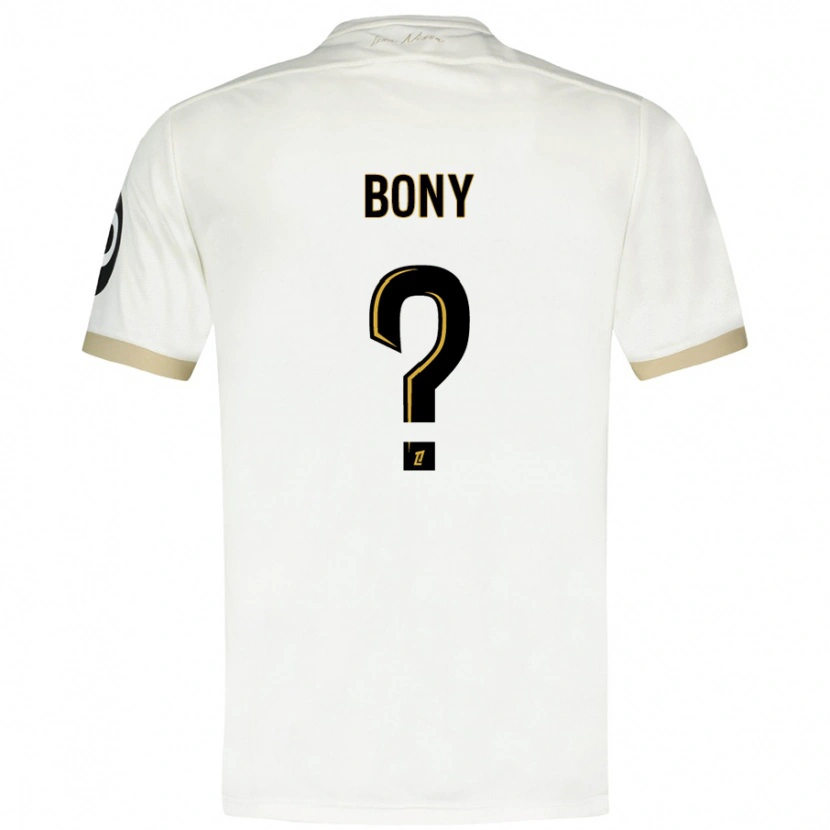 Danxen Damen Geoffroy Bony #0 Weißgold Auswärtstrikot Trikot 2024/25 T-Shirt