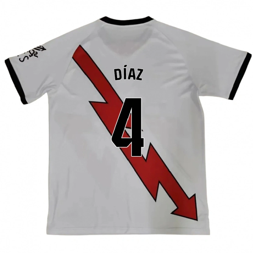 Danxen Damen Pedro Díaz #4 Rot Auswärtstrikot Trikot 2024/25 T-Shirt