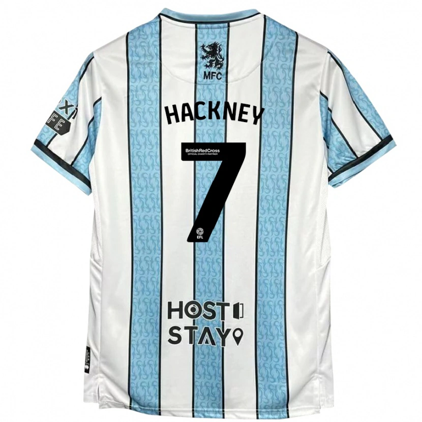 Danxen Damen Hayden Hackney #7 Weiß Blau Auswärtstrikot Trikot 2024/25 T-Shirt