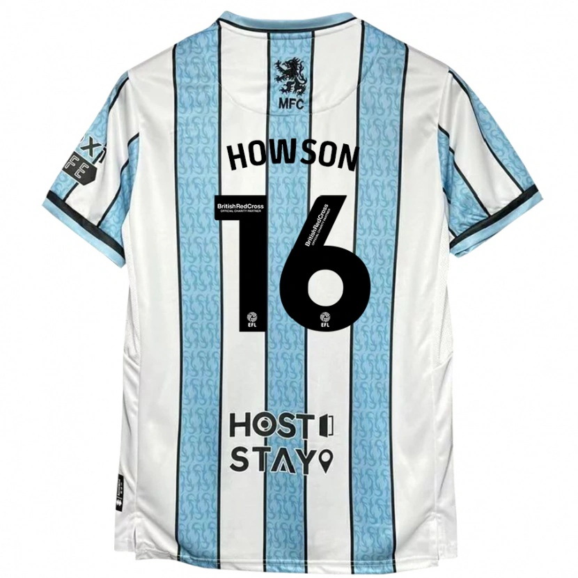 Danxen Damen Jonathan Howson #16 Weiß Blau Auswärtstrikot Trikot 2024/25 T-Shirt