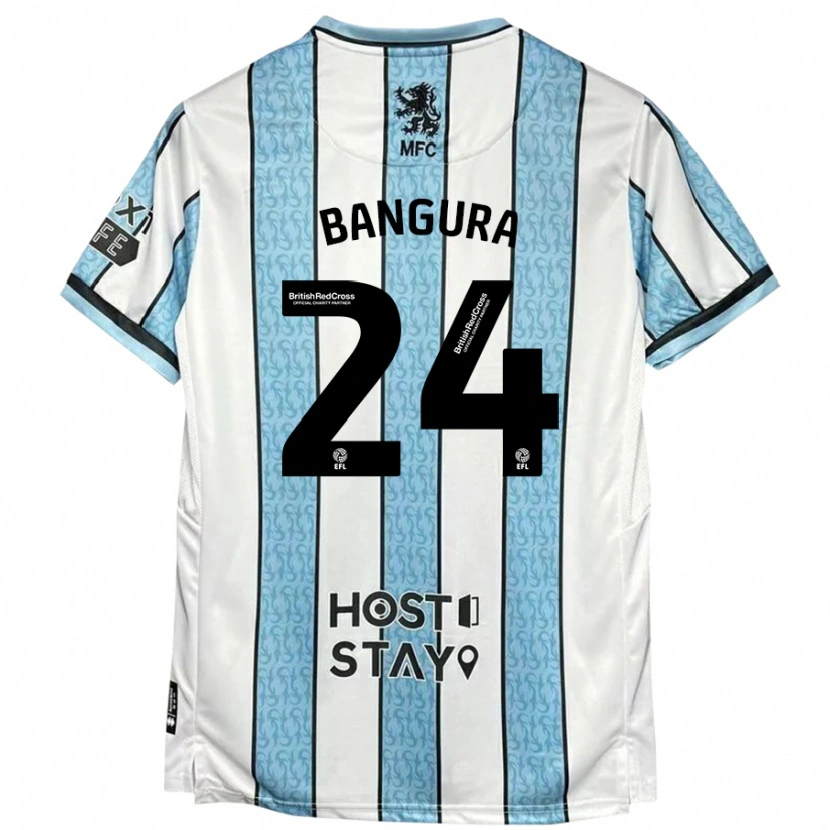 Danxen Damen Alex Bangura #24 Weiß Blau Auswärtstrikot Trikot 2024/25 T-Shirt