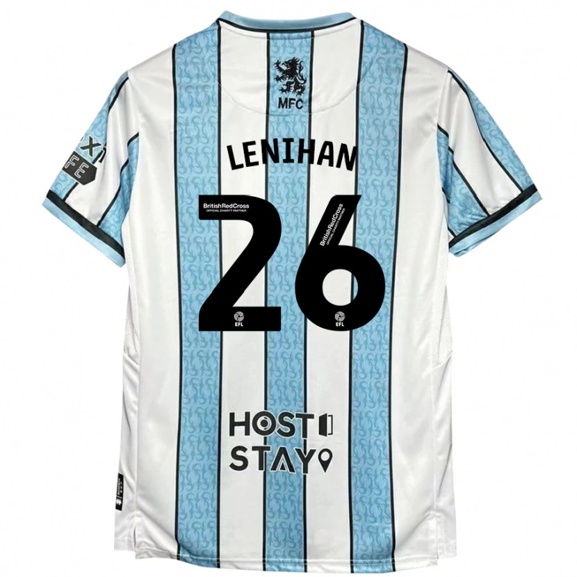 Danxen Damen Darragh Lenihan #26 Weiß Blau Auswärtstrikot Trikot 2024/25 T-Shirt