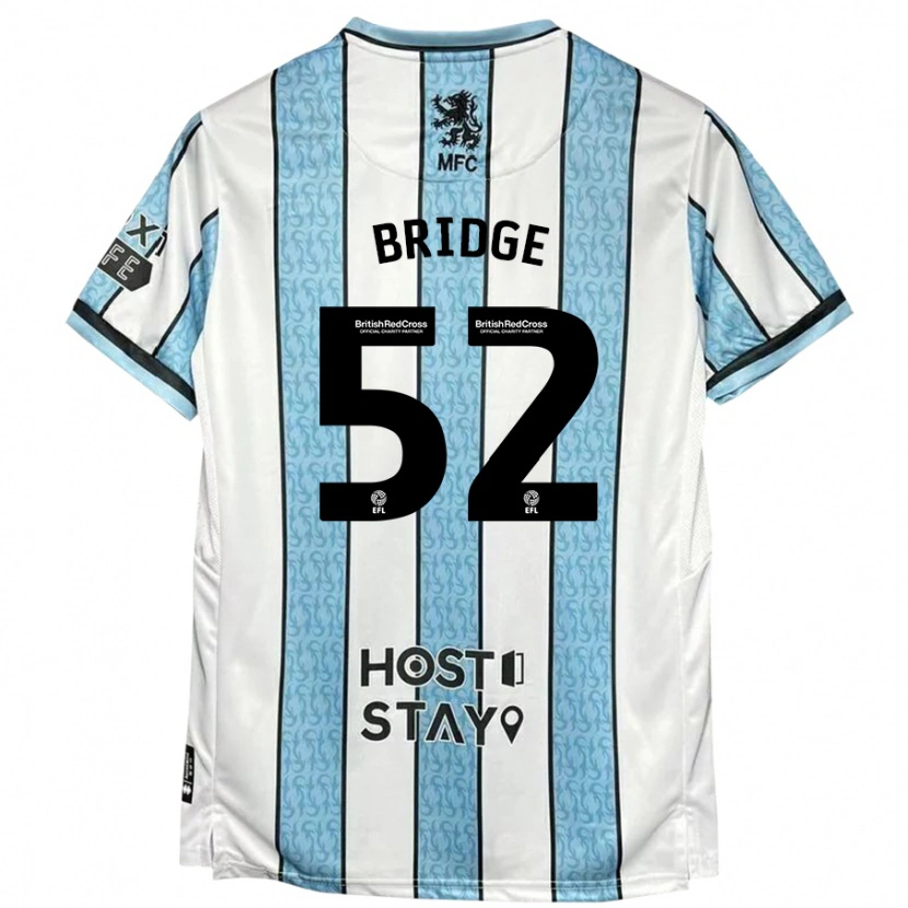 Danxen Damen Aj Bridge #52 Weiß Blau Auswärtstrikot Trikot 2024/25 T-Shirt