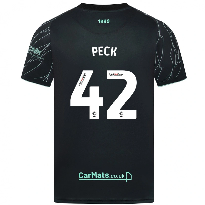 Danxen Damen Sydie Peck #42 Schwarz Grün Auswärtstrikot Trikot 2024/25 T-Shirt