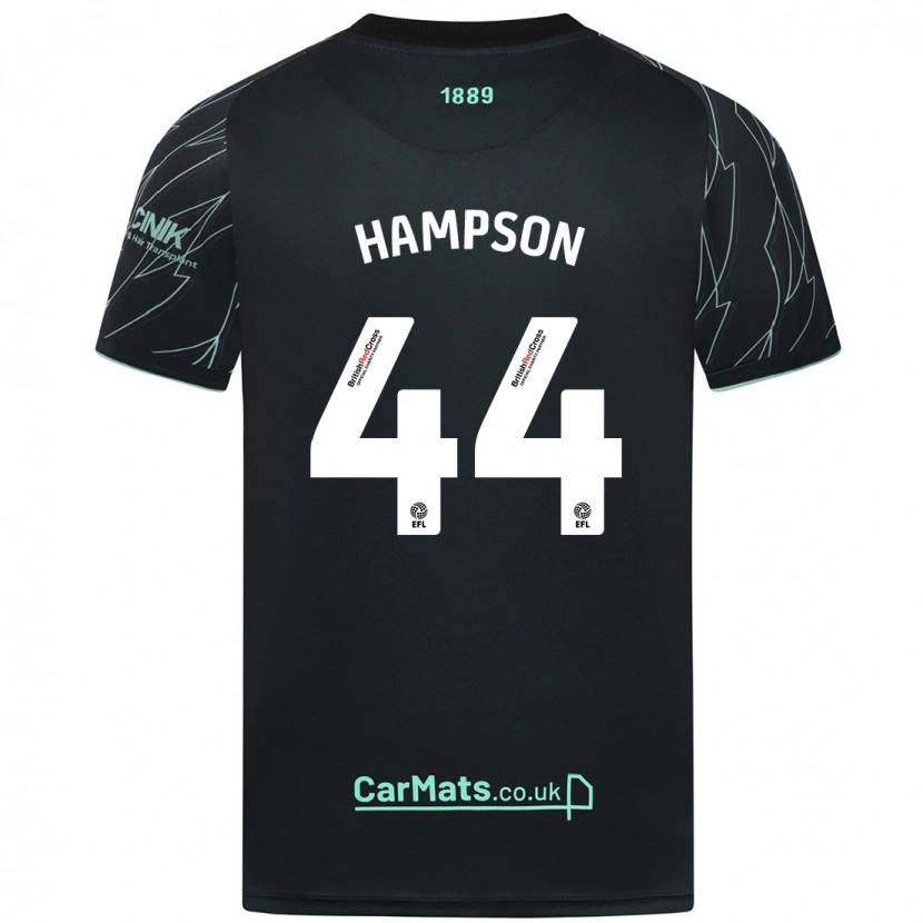 Danxen Damen Owen Hampson #44 Schwarz Grün Auswärtstrikot Trikot 2024/25 T-Shirt