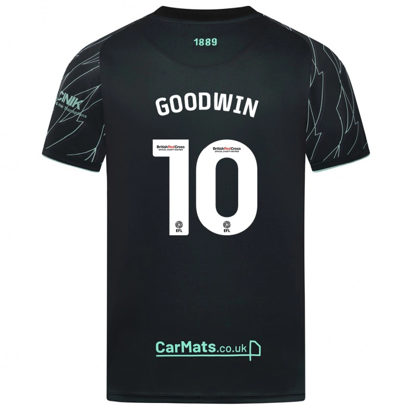Danxen Damen Isobel Goodwin #10 Schwarz Grün Auswärtstrikot Trikot 2024/25 T-Shirt