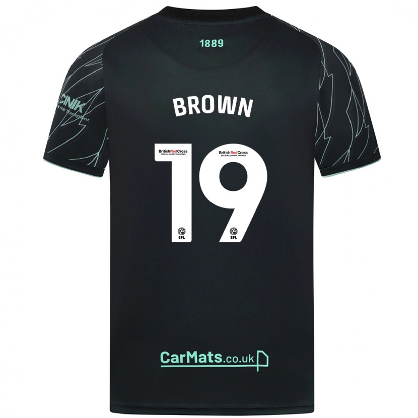 Danxen Damen Alanta Brown #19 Schwarz Grün Auswärtstrikot Trikot 2024/25 T-Shirt