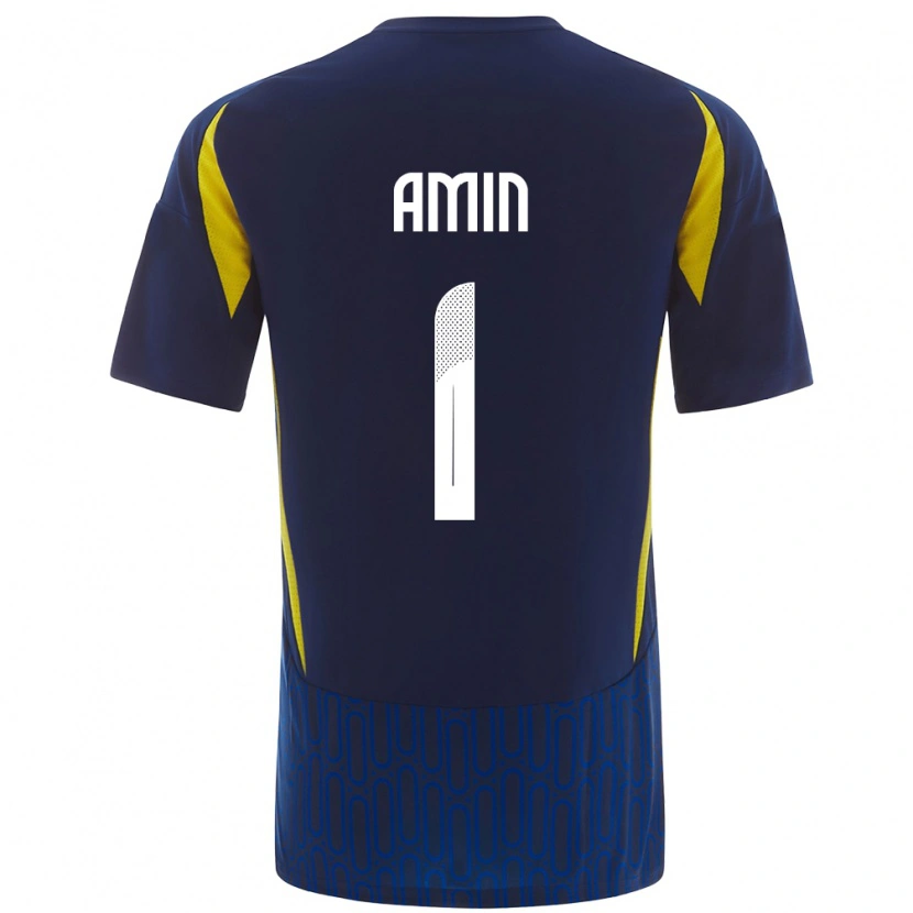 Danxen Damen Amin Al-Bukhari #1 Blau Gelb Auswärtstrikot Trikot 2024/25 T-Shirt