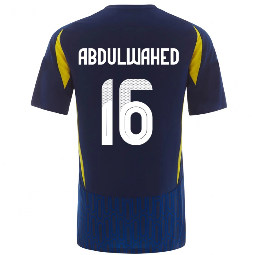 Danxen Damen Ghader Abdulwahed #16 Blau Gelb Auswärtstrikot Trikot 2024/25 T-Shirt