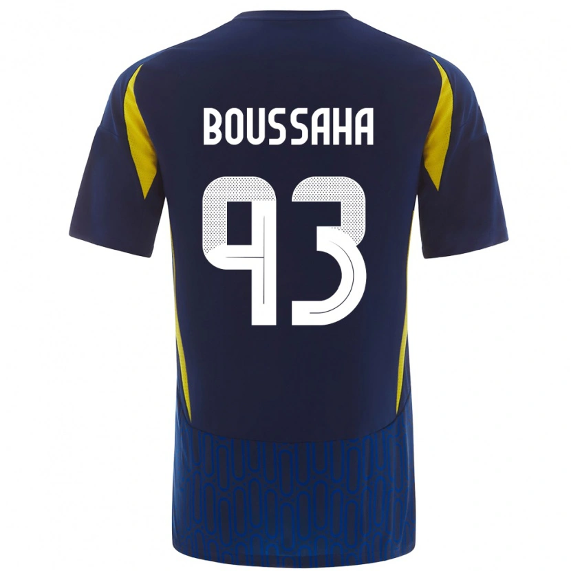 Danxen Damen Lina Boussaha #93 Blau Gelb Auswärtstrikot Trikot 2024/25 T-Shirt
