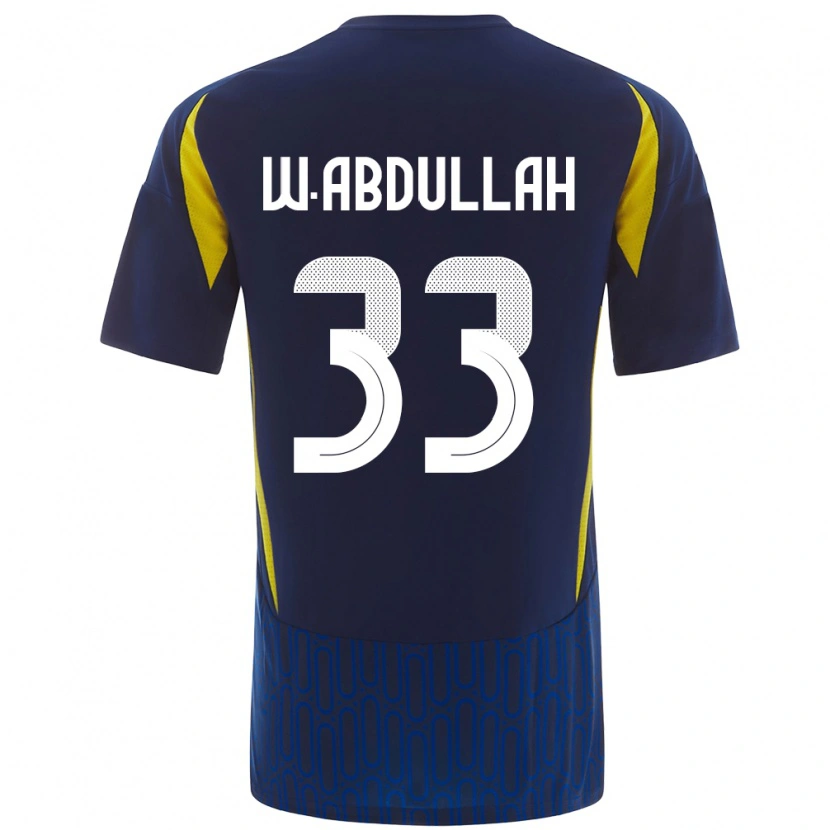 Danxen Damen Waleed Abdullah #33 Blau Gelb Auswärtstrikot Trikot 2024/25 T-Shirt
