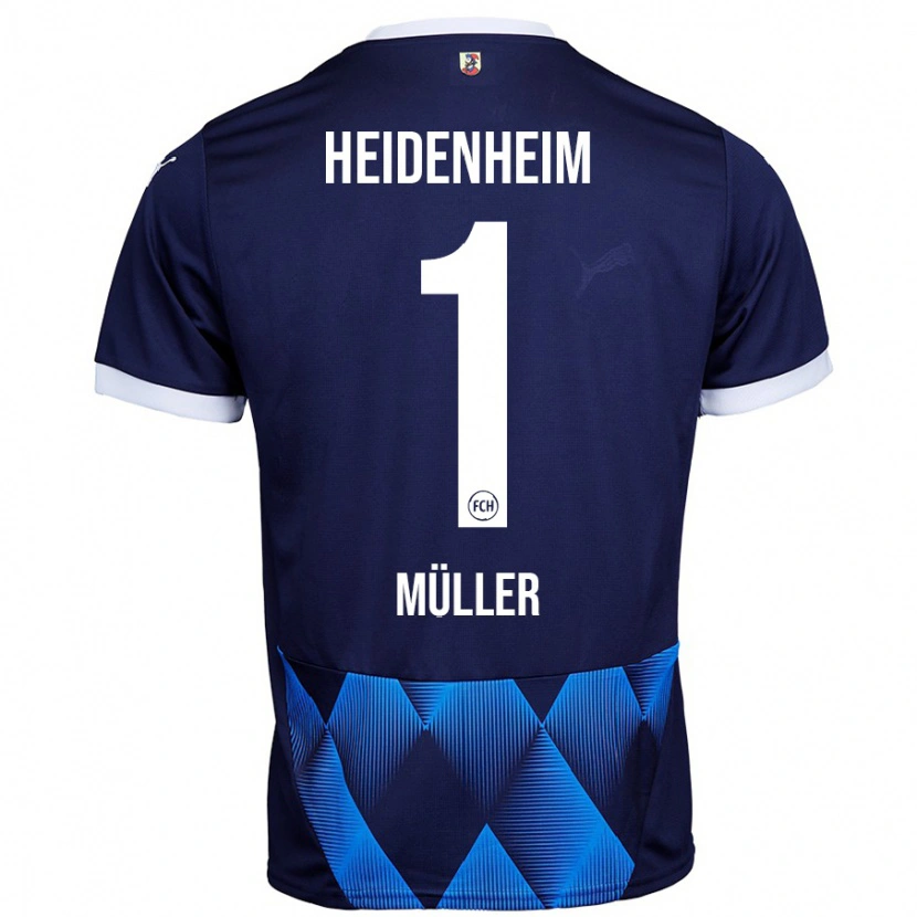 Danxen Damen Kevin Müller #1 Dunkel Marineblau Auswärtstrikot Trikot 2024/25 T-Shirt