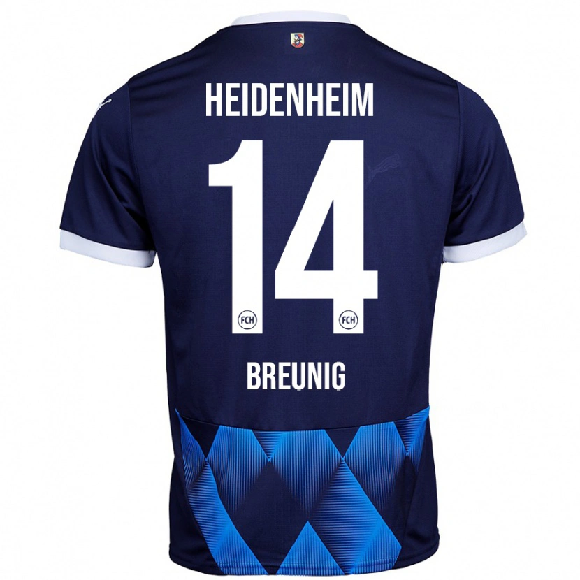 Danxen Damen Maximilian Breunig #14 Dunkel Marineblau Auswärtstrikot Trikot 2024/25 T-Shirt