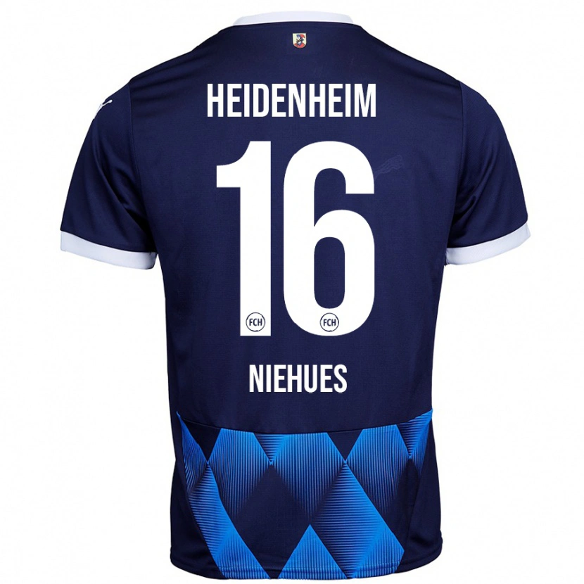 Danxen Damen Julian Niehues #16 Dunkel Marineblau Auswärtstrikot Trikot 2024/25 T-Shirt