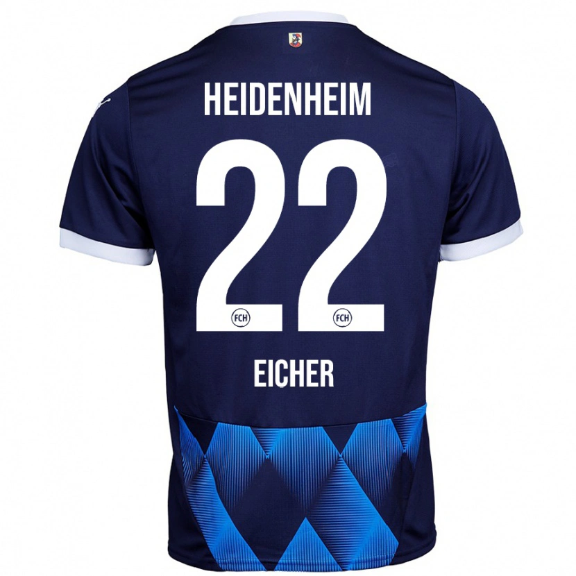 Danxen Damen Vitus Eicher #22 Dunkel Marineblau Auswärtstrikot Trikot 2024/25 T-Shirt