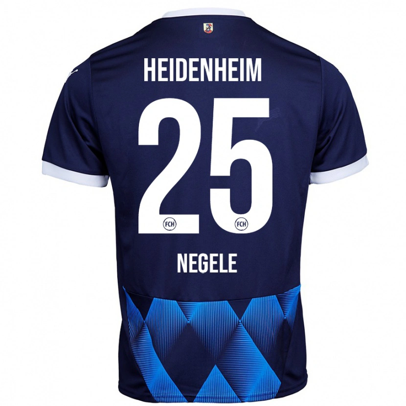 Danxen Damen Christopher Negele #25 Dunkel Marineblau Auswärtstrikot Trikot 2024/25 T-Shirt
