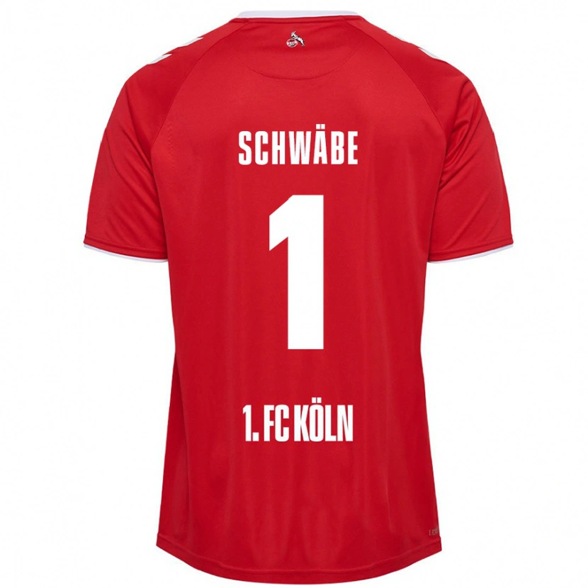 Danxen Damen Marvin Schwäbe #1 Rot Weiß Auswärtstrikot Trikot 2024/25 T-Shirt