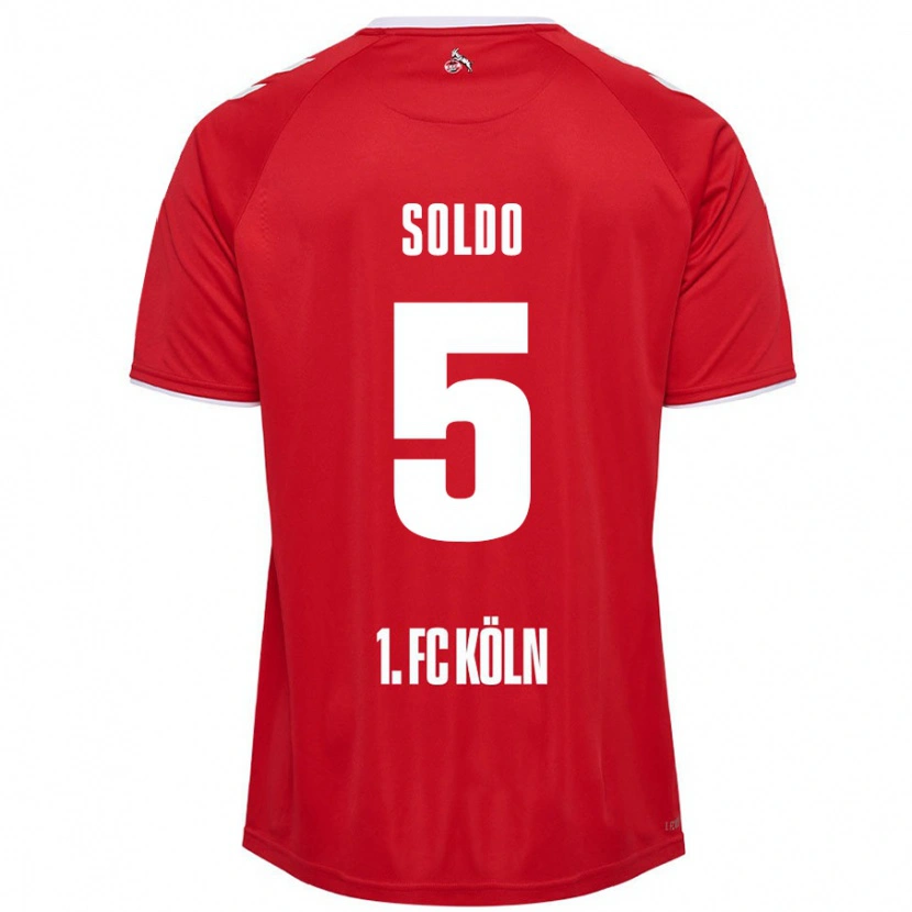 Danxen Damen Nikola Soldo #5 Rot Weiß Auswärtstrikot Trikot 2024/25 T-Shirt