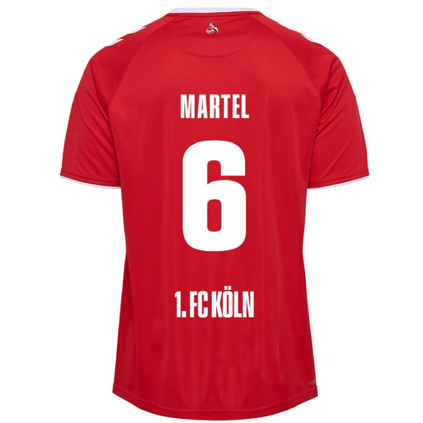 Danxen Damen Eric Martel #6 Rot Weiß Auswärtstrikot Trikot 2024/25 T-Shirt