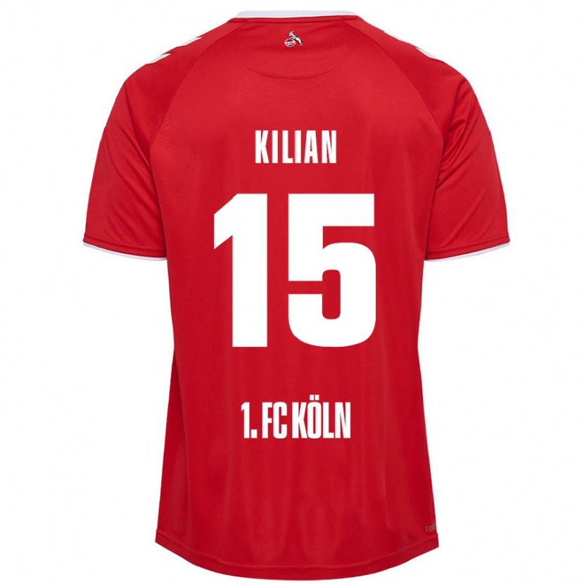 Danxen Damen Luca Kilian #15 Rot Weiß Auswärtstrikot Trikot 2024/25 T-Shirt