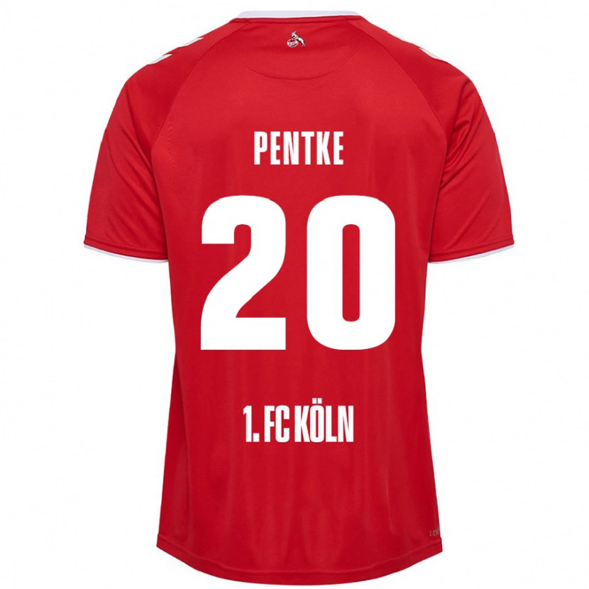 Danxen Damen Philipp Pentke #20 Rot Weiß Auswärtstrikot Trikot 2024/25 T-Shirt