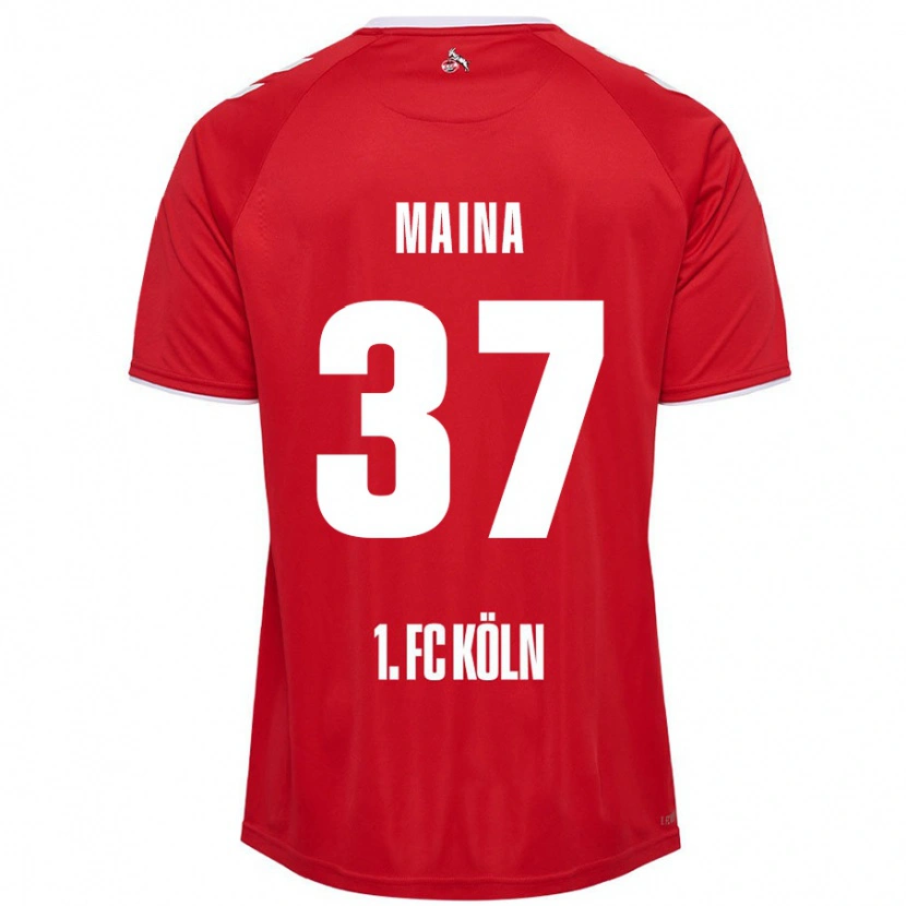 Danxen Damen Linton Maina #37 Rot Weiß Auswärtstrikot Trikot 2024/25 T-Shirt