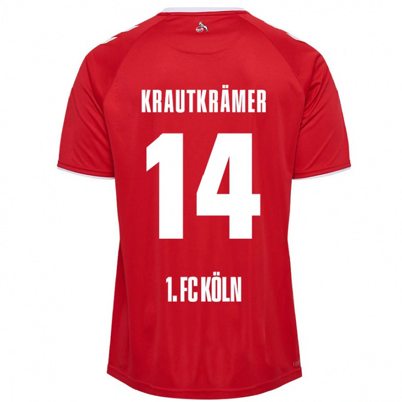 Danxen Damen Jakob Krautkrämer #14 Rot Weiß Auswärtstrikot Trikot 2024/25 T-Shirt