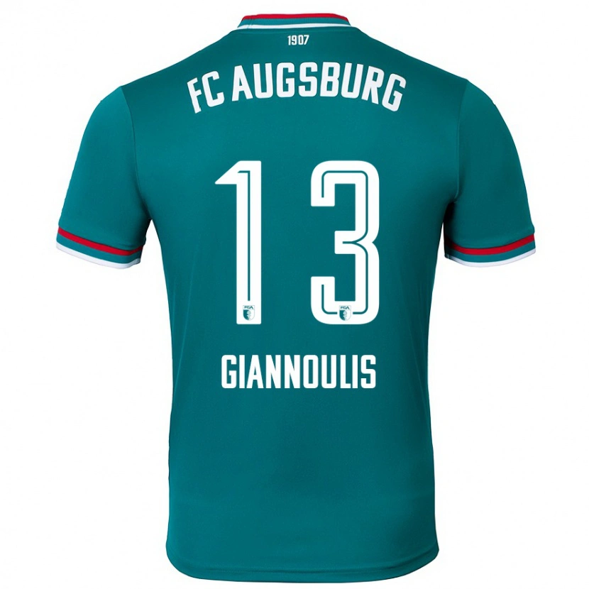 Danxen Damen Dimitrios Giannoulis #13 Dunkelgrün Auswärtstrikot Trikot 2024/25 T-Shirt
