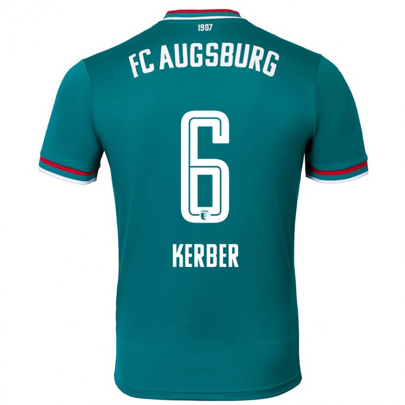 Danxen Damen Luca Kerber #6 Dunkelgrün Auswärtstrikot Trikot 2024/25 T-Shirt