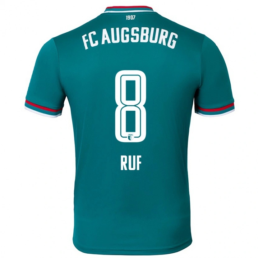 Danxen Damen Jonas Ruf #8 Dunkelgrün Auswärtstrikot Trikot 2024/25 T-Shirt