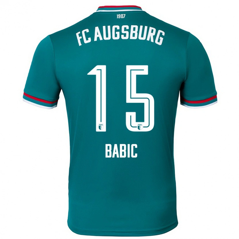 Danxen Damen David Babic #15 Dunkelgrün Auswärtstrikot Trikot 2024/25 T-Shirt
