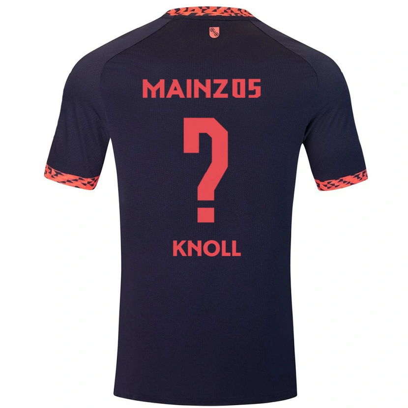 Danxen Damen Max Knoll #0 Blau Korallenrot Auswärtstrikot Trikot 2024/25 T-Shirt