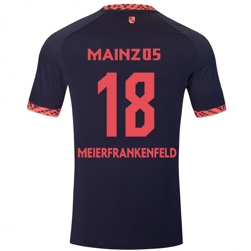 Danxen Damen Jana Meierfrankenfeld #18 Blau Korallenrot Auswärtstrikot Trikot 2024/25 T-Shirt