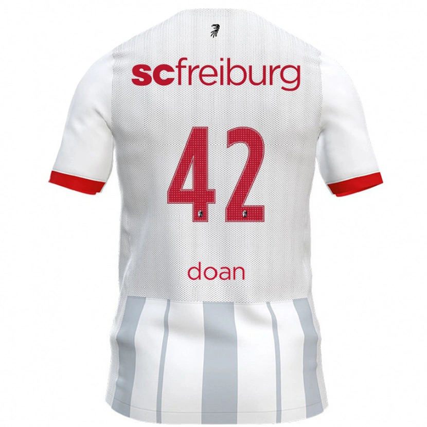Danxen Damen Ritsu Doan #42 Weiß Grau Auswärtstrikot Trikot 2024/25 T-Shirt