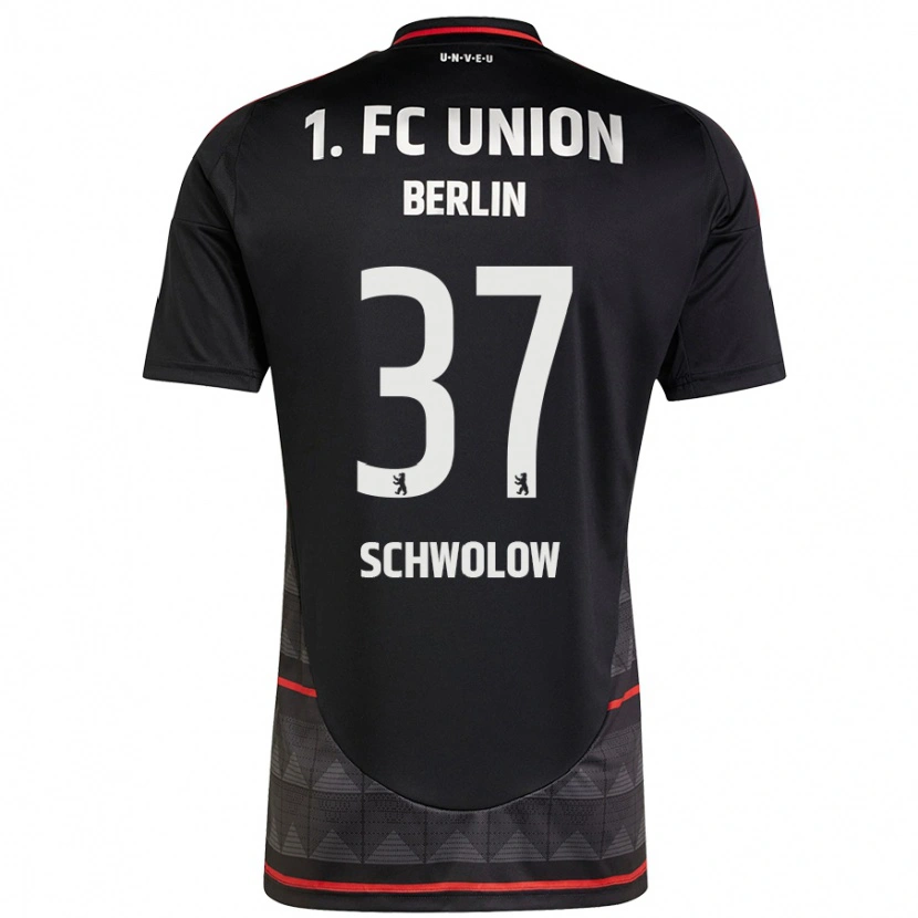 Danxen Damen Alexander Schwolow #37 Schwarz Auswärtstrikot Trikot 2024/25 T-Shirt