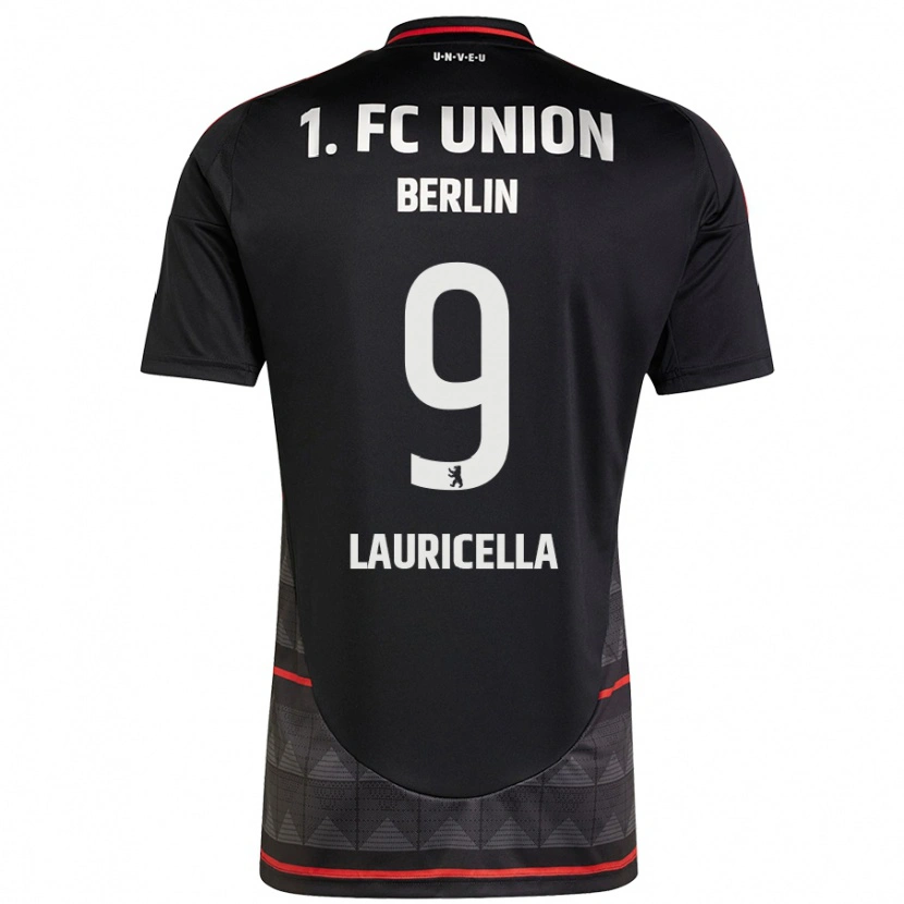Danxen Damen Guiseppe Lauricella #9 Schwarz Auswärtstrikot Trikot 2024/25 T-Shirt